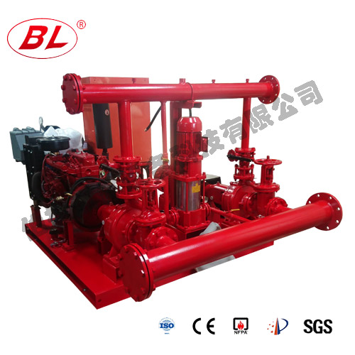 雙（shuāng）動力柴油機消防（fáng）泵組